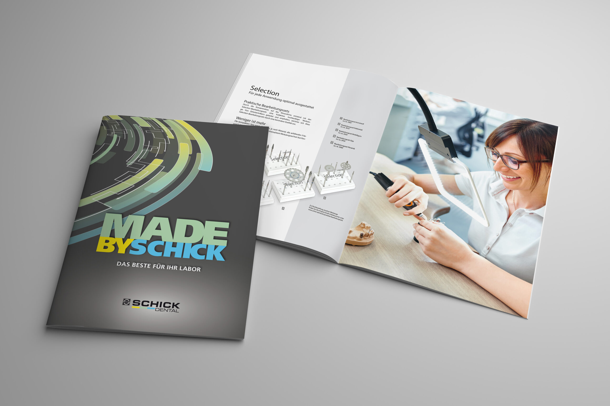 Schick Dental Katalog Design – TAM TAM Werbeagentur